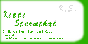 kitti sternthal business card